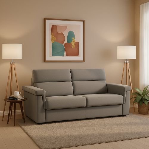Divano letto elegante grigio 185x95cm - Tenna