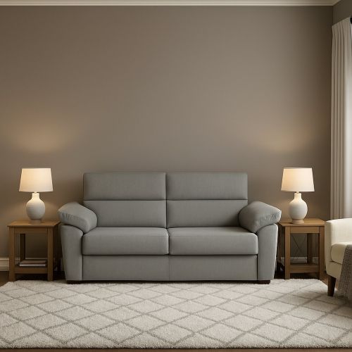 Divano letto elegante grigio chiaro 205x95cm - Contrada