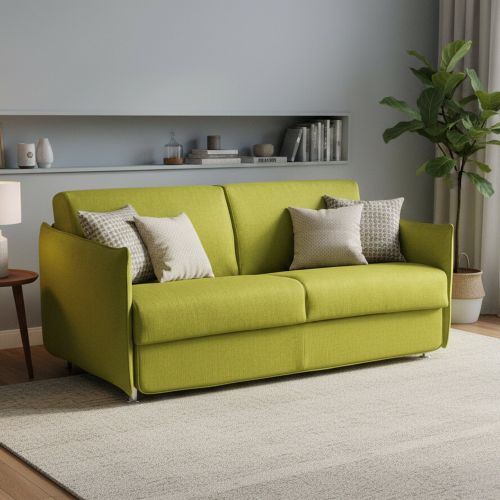 Divano letto elegante verde 200x95cm - Gravere