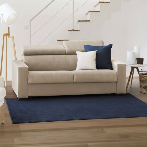 Divano letto in tessuto beige 200x95cm - Amalfi
