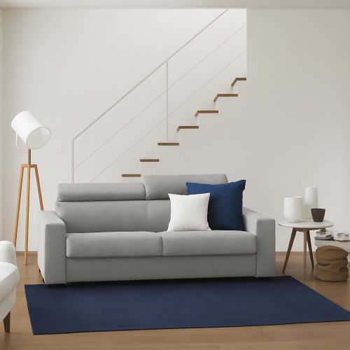 Divano letto in tessuto grigio 200x95cm - Amalfi