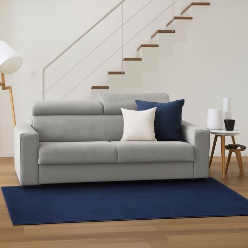Divano letto in tessuto grigio 220x95cm - Action