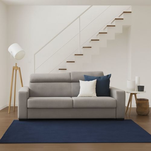 Divano letto in tessuto tortora 180x95cm - Aieie