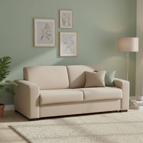 Divano letto moderno beige 180x95cm - Akito