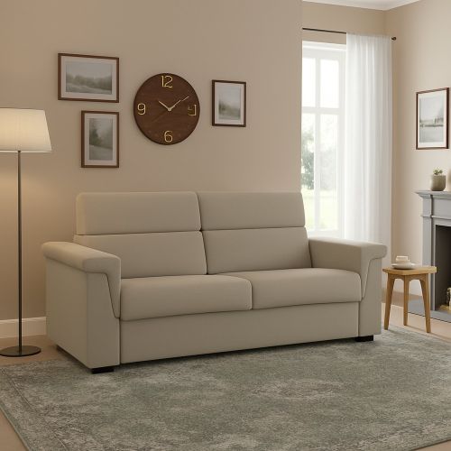 Divano letto moderno beige 185x95cm - Tenna