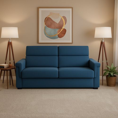 Divano letto moderno blu 185x95cm - Tenna