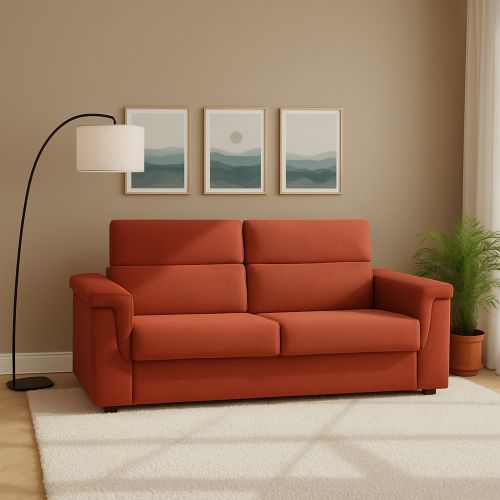 Divano letto per ospiti arancione 185x95cm - Rigolato