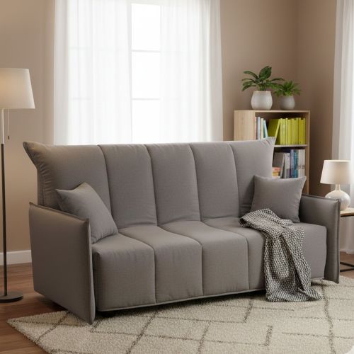 Divano letto per ospiti grigio 150x90cm - Alaric