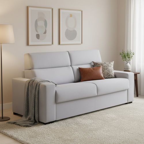 Divano letto per ospiti grigio 220x95cm - Marcon