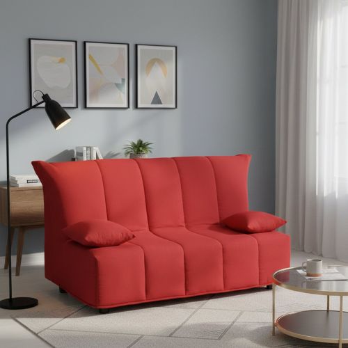 Divano letto per ospiti rosso 165x90cm - Antal