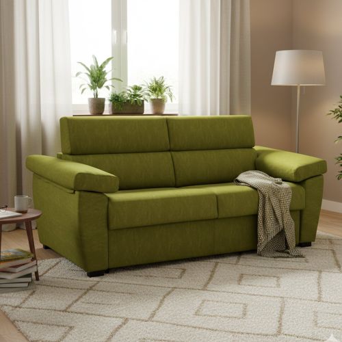 Divano letto per ospiti verde 225x95cm - Paceco