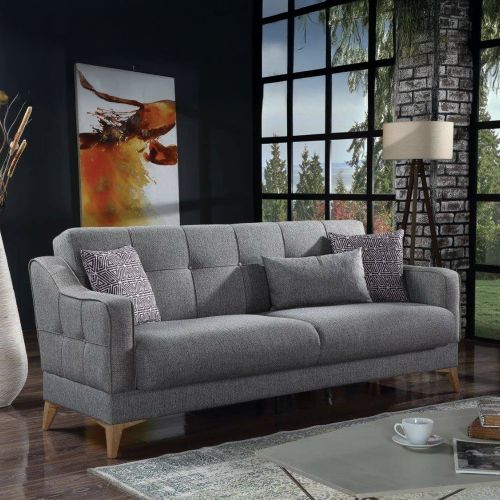 Divano letto reclinabile grigio 207x82cm - Argia