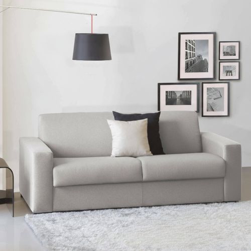 Divano letto reclinabile grigio 220x95cm - Estia