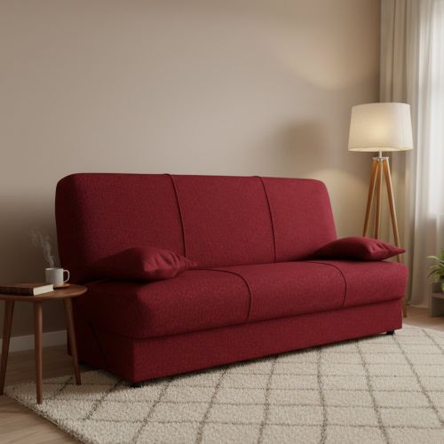 Divano letto reclinabile rosso 180x81cm - Arachide