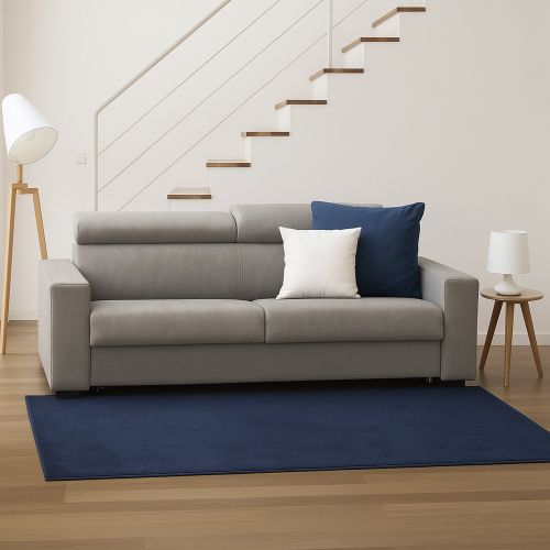 Divano letto reclinabile tortora 220x95cm - Action