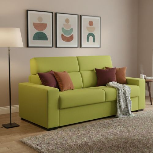Divano letto reclinabile verde 180x95cm - Casabona