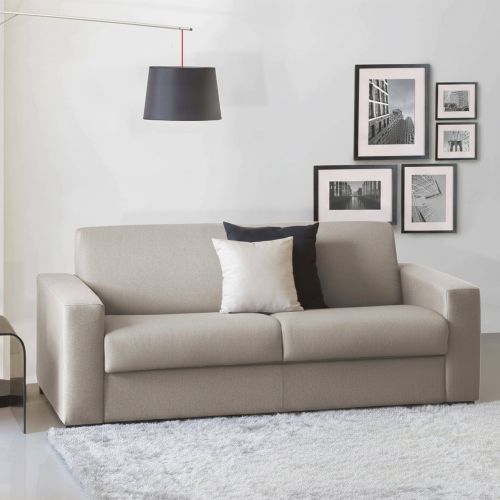 Divano letto sfoderabile tortora 200x95cm - Andymion