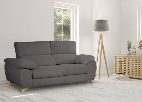 Divano reclinabile antracite 200x85x107h cm - Anem