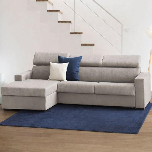 Divano sfoderabile tortora 260x95x85h cm - Aryaly