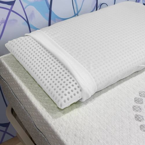 Guanciale Alloro, Made in Italy, 70x39 h10 cm, Bianco