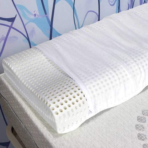 Guanciale Stevia, Made in Italy, 70x41 h12 cm, Bianco