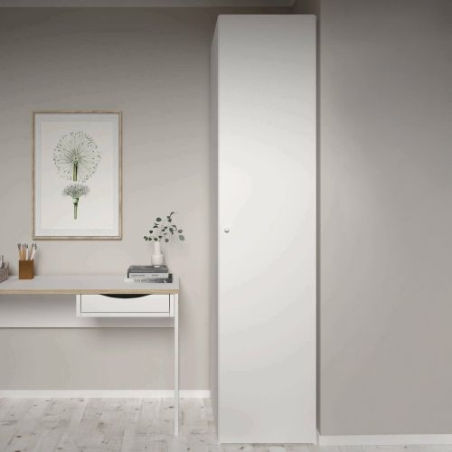 Guardaroba 1 anta- bianco lucido colonna 50x218h cm - Mexico