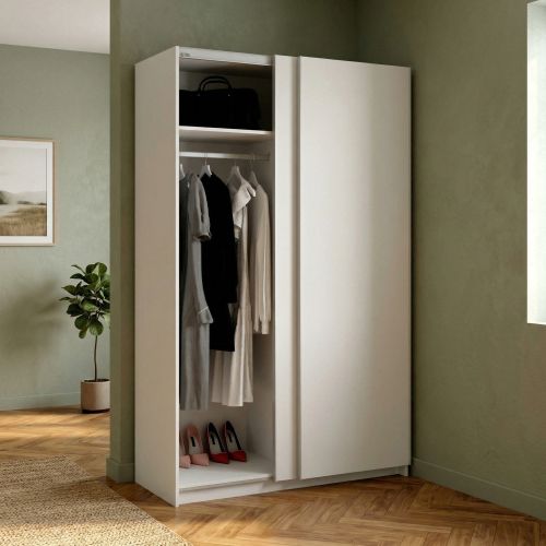 Guardaroba 2 ante bianco 120x204h cm - Alaika