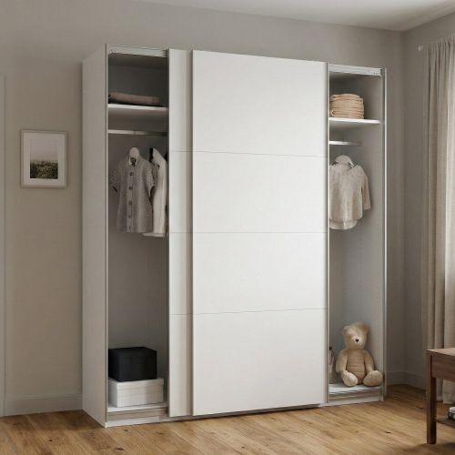 Guardaroba 2 ante- bianco ante scorrevoli 200x218h cm - Malakas