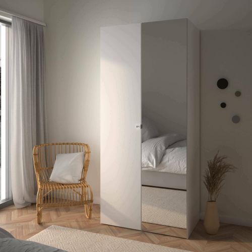 Guardaroba 2 ante- bianco salvaspazio 98x218h cm - Avise