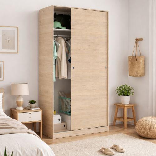 Guardaroba 2 ante rovere 100x204h cm - Abigale