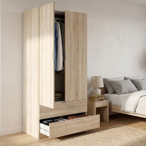 Guardaroba 2 ante rovere 81x180h cm - Appadu