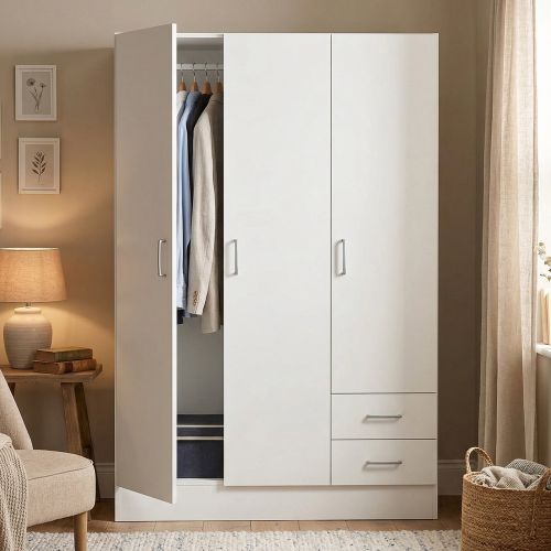 Guardaroba 3 ante bianco 120x170h cm - Anci