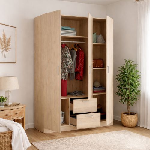Guardaroba 3 ante rovere 150x215h cm - Ales