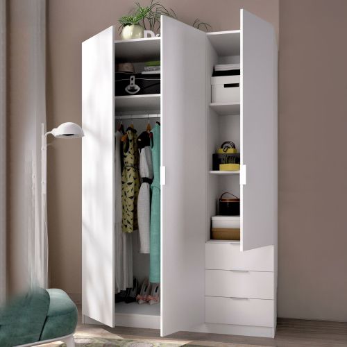 Guardaroba con appendiabiti bianco 121x184h cm - Astru