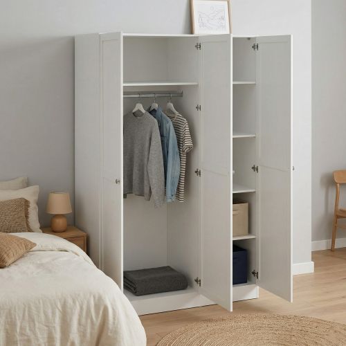 Guardaroba con appendiabiti bianco 147x200h cm - Gener