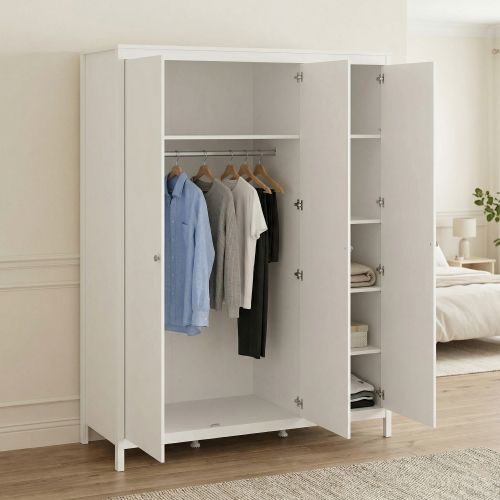 Guardaroba con appendiabiti bianco 150x199h cm - Conti