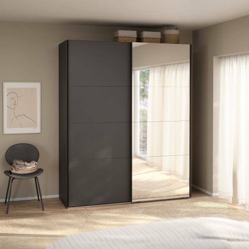 Guardaroba con appendiabiti grigio 178x220h cm - Malakas