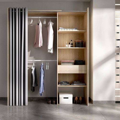Guardaroba con appendiabiti rovere 160x205h cm - Arim