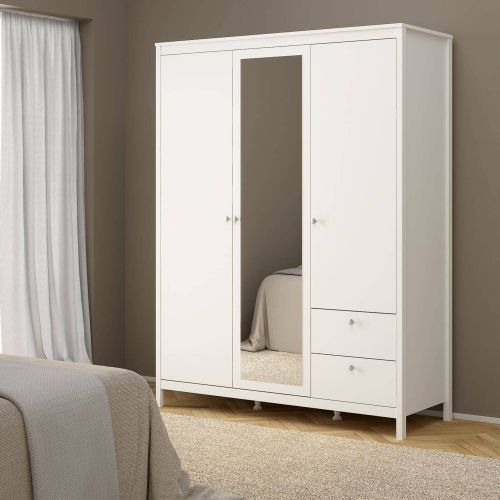 Guardaroba con cassetti bianco 150x199h cm - Rufina