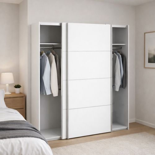 Guardaroba grande bianco 182x201h cm - Attilio