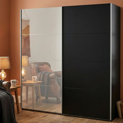 Guardaroba in legno nero 250x218h cm - Acciano