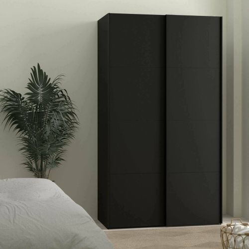 Guardaroba salvaspazio nero 122x220h cm - Severin
