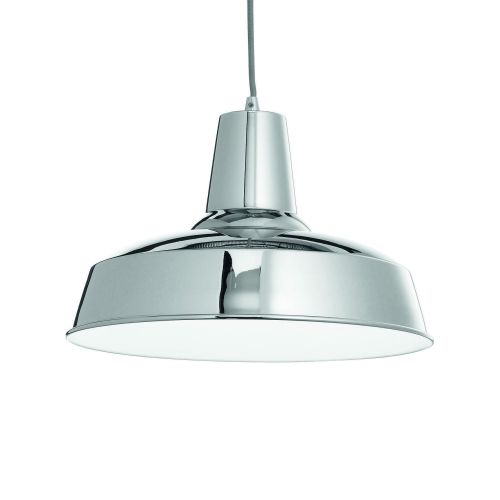 Lampada a sospensione, Lampadario, Luminare sospeso, Lampada a pendente, 35x35h35 cm, Cromo