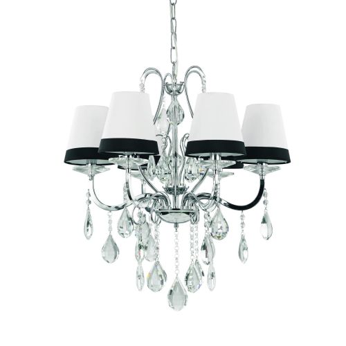 Lampada a sospensione, Lampadario, Luminare sospeso, Lampada a pendente, 62x62h50 cm, Cromo