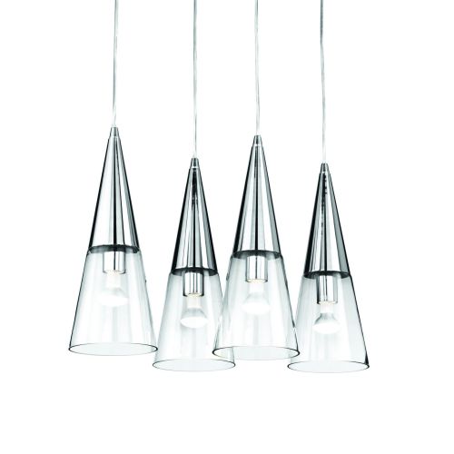 Lampada a sospensione, Lampadario, Luminare sospeso, Lampada a pendente, 67x29h46 cm, Cromo