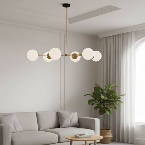 Lampada a Sospensione oro Bianco 892opv1639 Colore Struttura Bianco - Toano