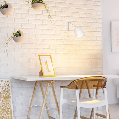 Lampada da Parete Bianco Materiale Aplique in Metallo, - Grosio