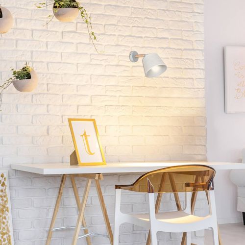 Lampada da Parete Bianco Materiale Aplique in Metallo, - Vigone