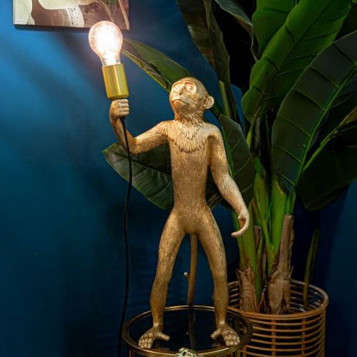 Lampada da tavolo Piet, 26x34 h55 cm, Oro