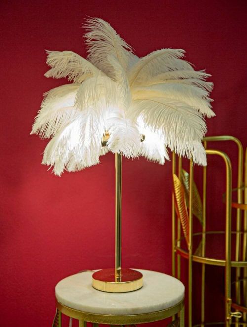 Lampada da tavolo Sinopia, Bianco e Oro, 40x40 h55 cm